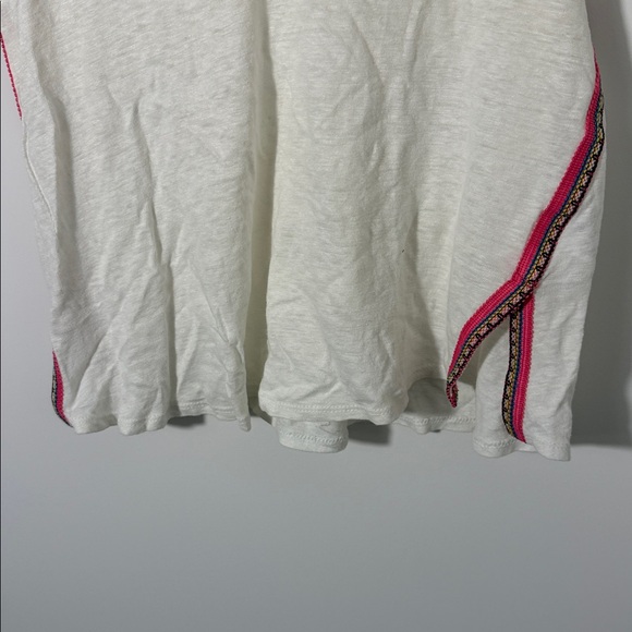 Generation Love v-neck tank top featuring colorful trim. - Picture 4 of 6